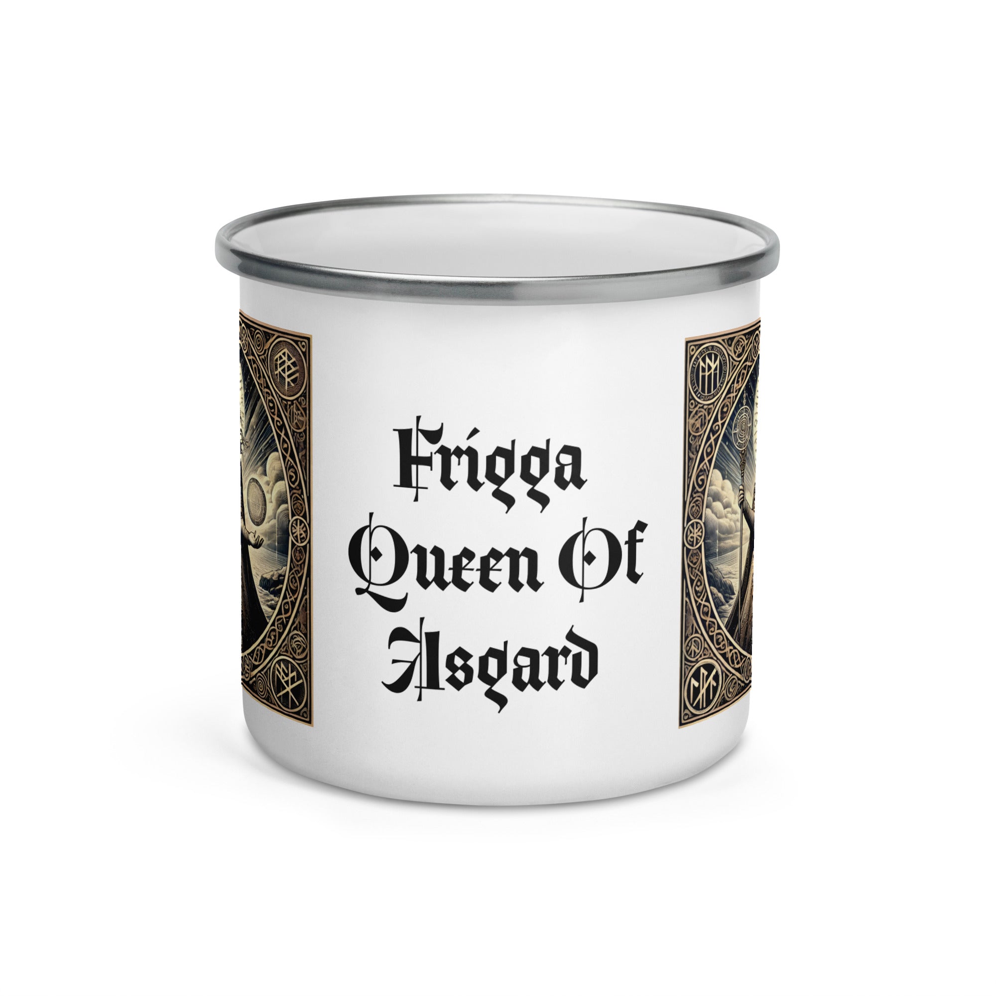 Norse goddess wall decor featuring Frigga, symbol of wisdom, foresight, and maternal power