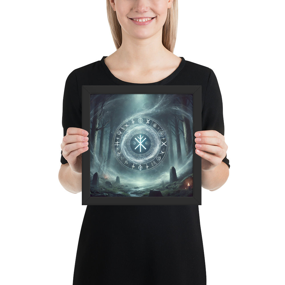 Runic gateway wall decor inspired by Norse magic and ancient symbols