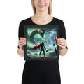 Thor Jörmungandr framed print symbolizing fate and cosmic conflict
