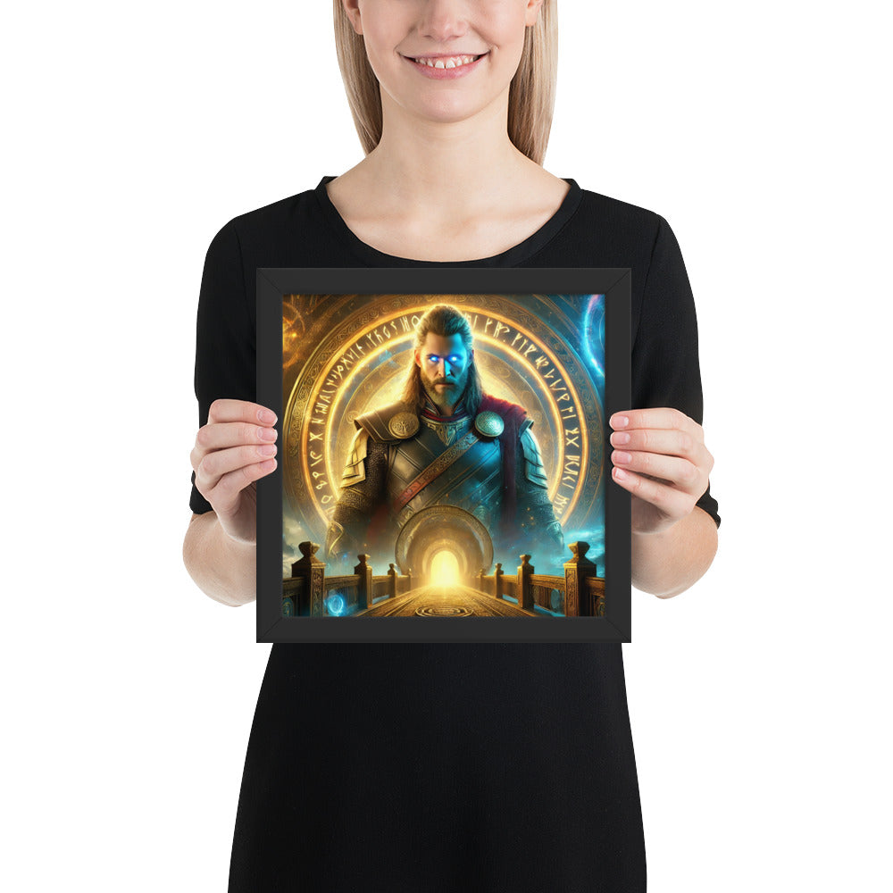 Heimdall Norse god art print symbolizing vigilance and protection