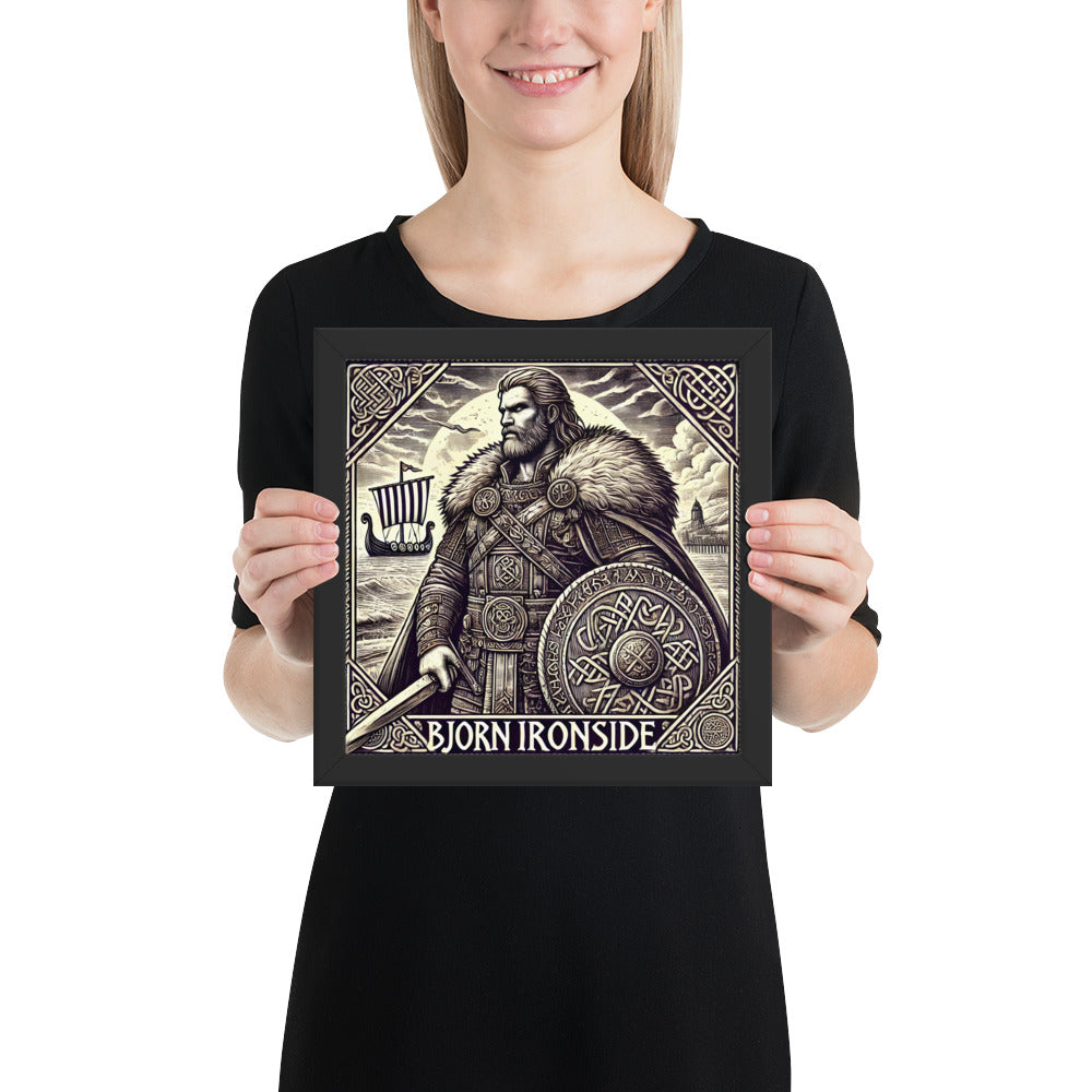Nordic warrior décor featuring Bjorn Ironside, iconic Viking raider and leader