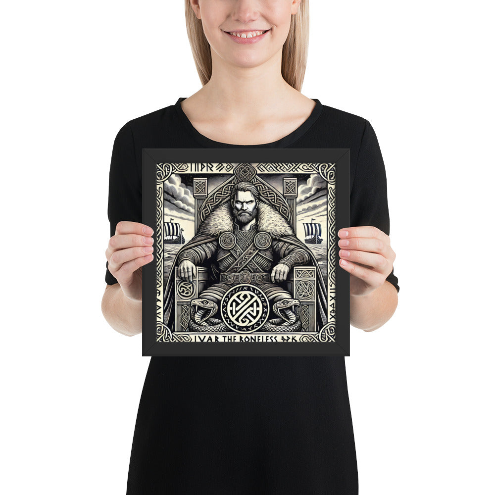 Nordic warrior décor featuring Ivar the Boneless, legendary Viking chieftain and tactician