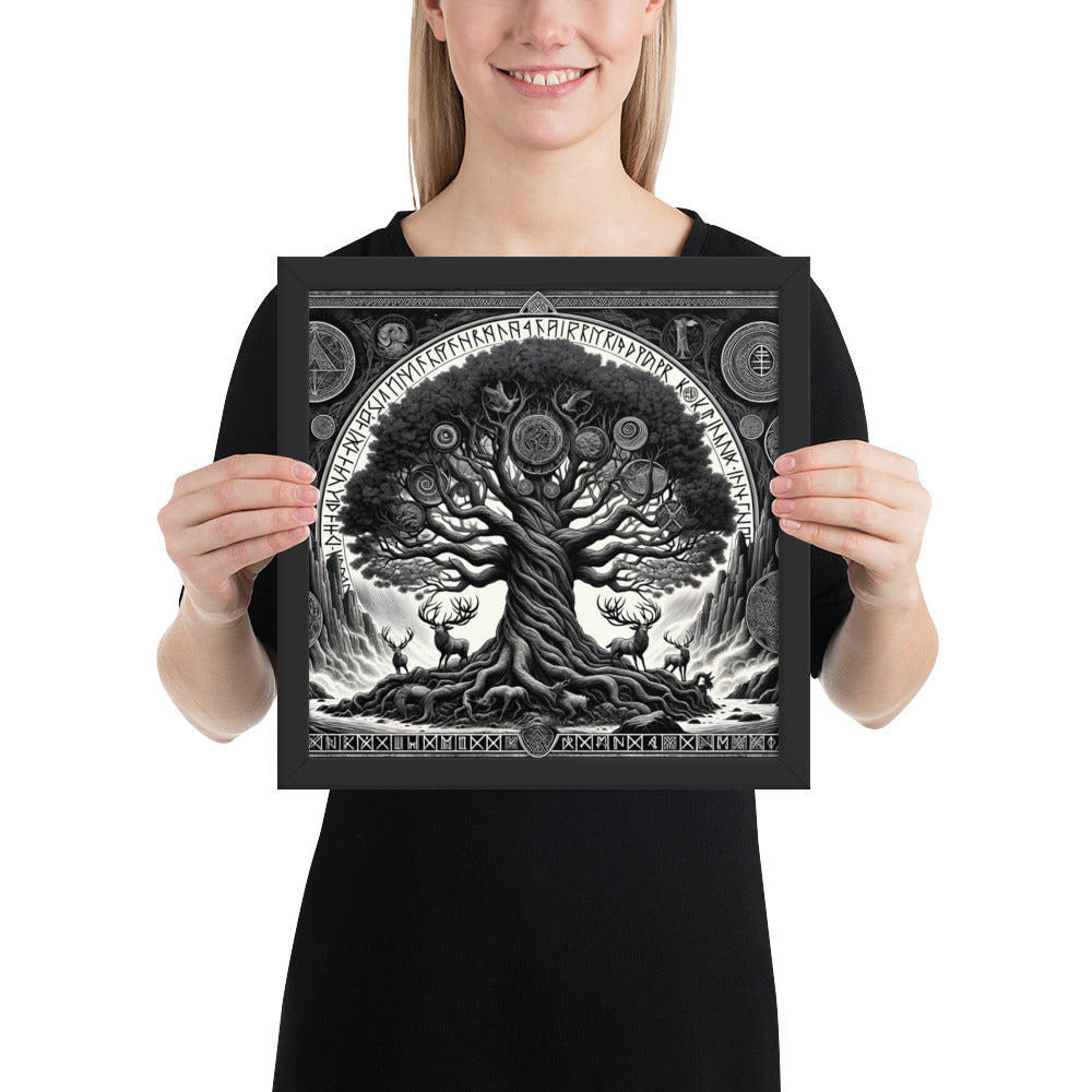 Yggdrasil Norse wall decor inspired by Nordic cosmology and balance