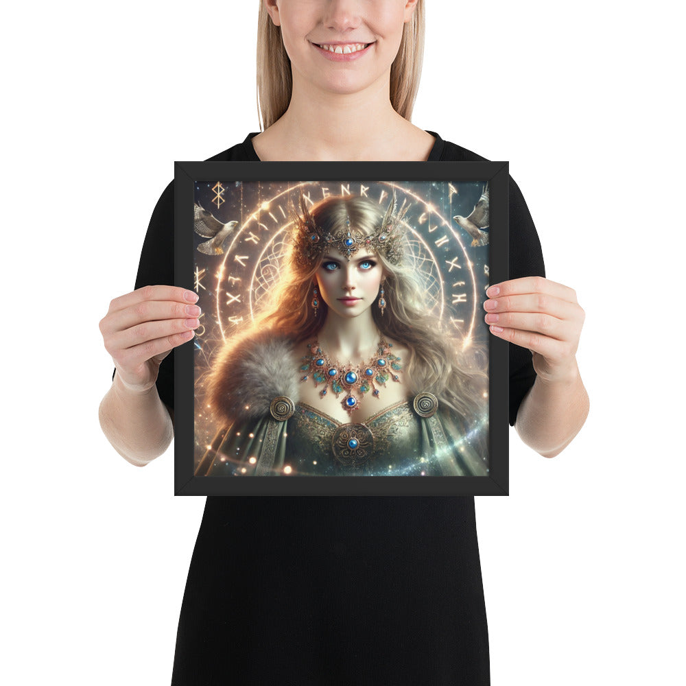 Freya Brísingamen wall art representing love, war, and divine power