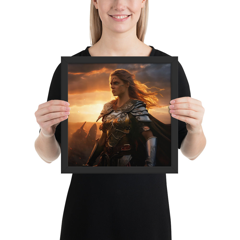 Norse warrior maiden wall art inspired by Valkyries and Valhalla