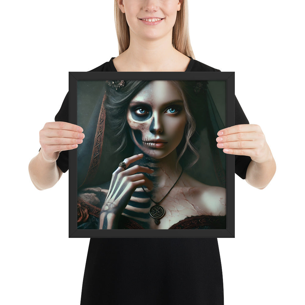 Viking underworld wall art featuring Hel goddess of death and balance