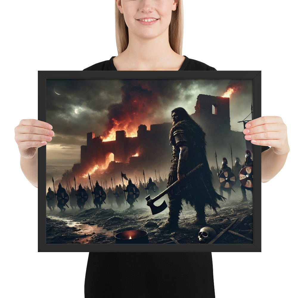 Germanic conquest wall art inspired by clashes between Roman legions and tribes