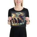 Freya Norse mythology art print depicting the Vanir queen in her chariot