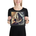 Framed Norse mythology artwork symbolizing honor, sacrifice, and fate