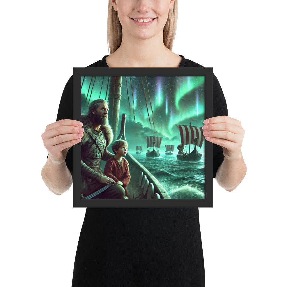 Viking family and mentorship wall art inspired by Norse tradition and legacy