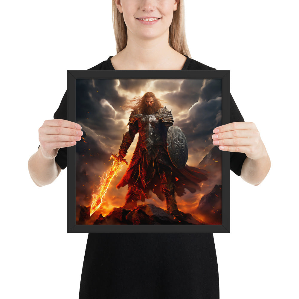 Norse god Tyr wall art inspired by courage, duty, and lawful battle