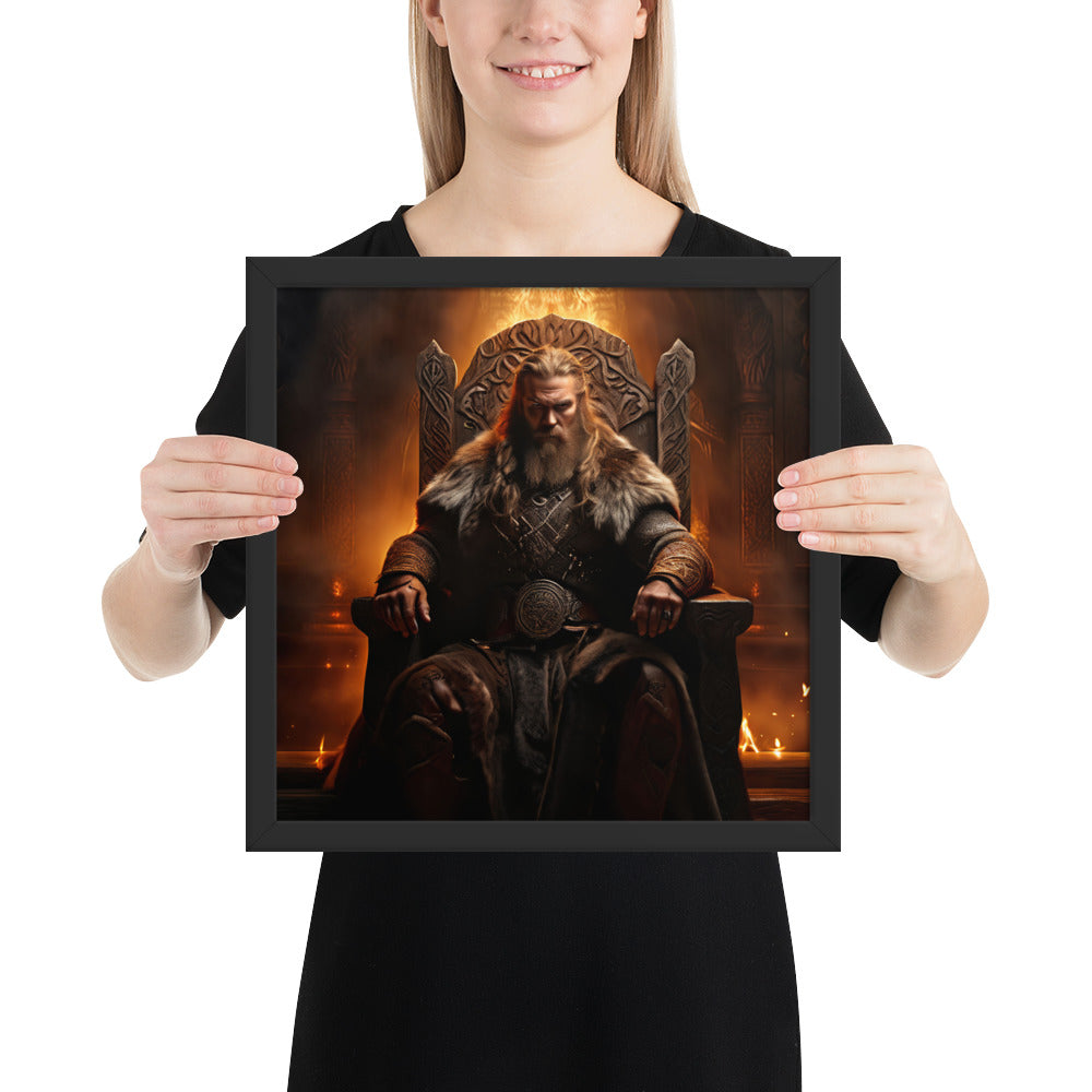 Scandinavian warrior wall art inspired by Viking leadership and authority