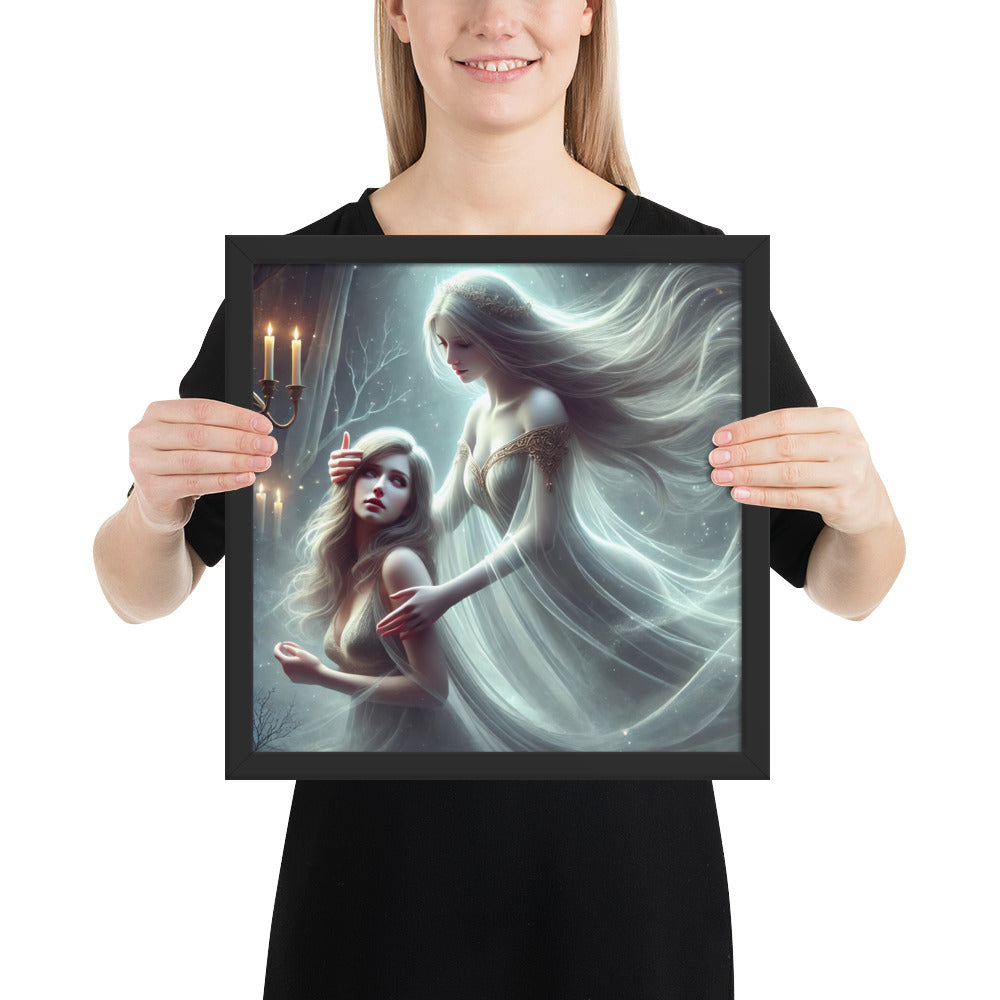 Viking goddess Freya framed wall decor symbolizing beauty, love, and protection