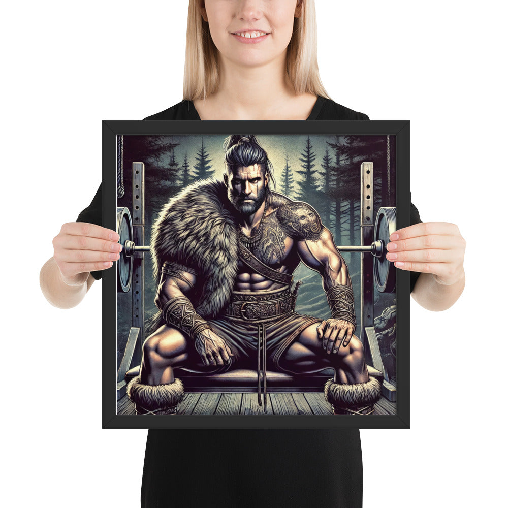 Viking warrior gym decor inspired by berserker training and endurance