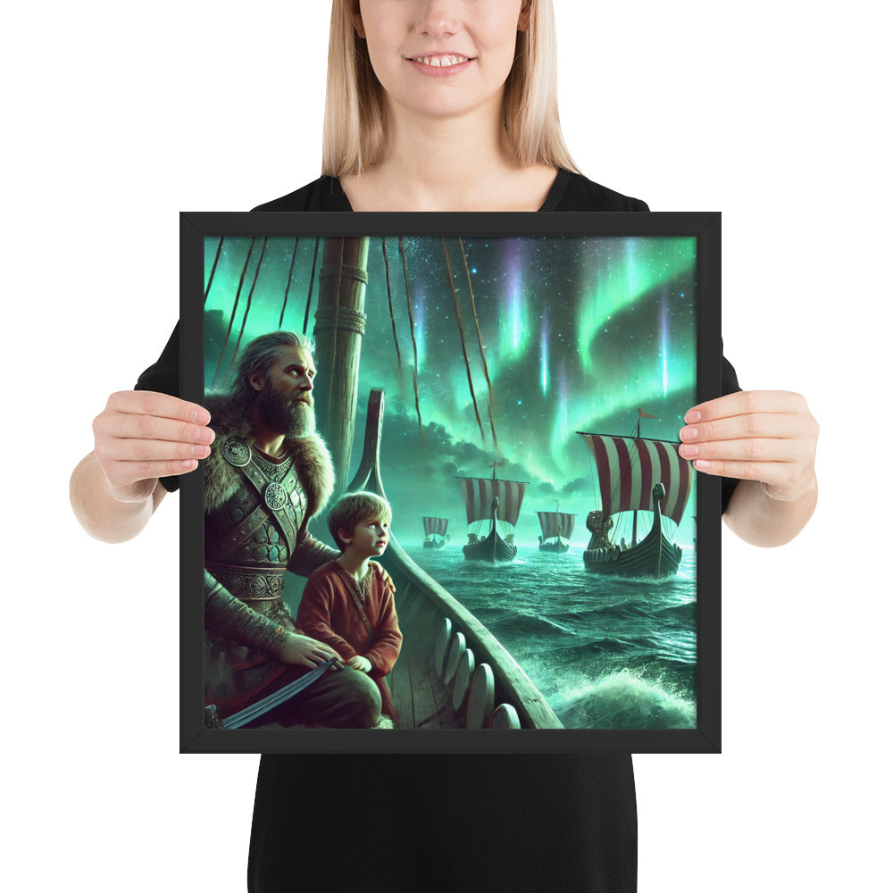 Viking legacy art print symbolizing ancestry, guidance, and tradition