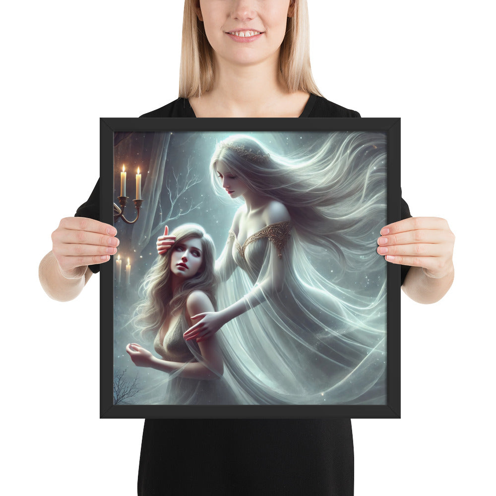 Romantic Freya art print inspired by Norse mythology and divine feminine power