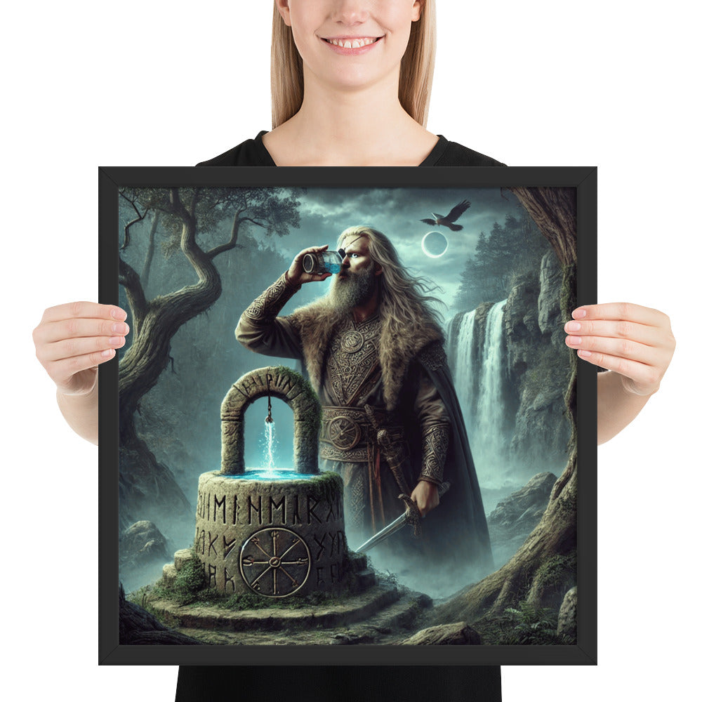 Odin sacrifice wall art showing the All-Father seeking wisdom