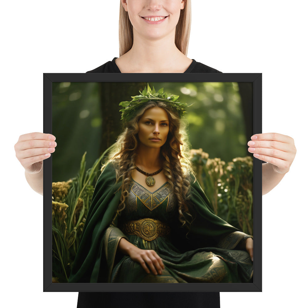 Nerthus earth goddess wall art inspired by ancient Germanic spirituality